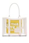 Marc Jacobs White 'the Clear Medium' Tote In Bianco Chiari E Naturali