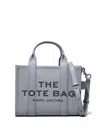 Marc Jacobs The Leather Medium Tote Bag In Gray