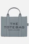 Marc Jacobs Gray Leather Midi Tote Bag In Wolf Grey