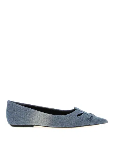 Marc Jacobs The Denim Kat Ballet Flats