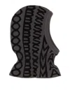 Marc Jacobs Monogram Knitted Hat Graphic Pattern In Black