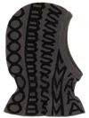 Marc Jacobs Monogram Knitted Hat Graphic Pattern In Charcoal