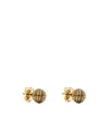 Marc Jacobs The Monogram Stud Earrings In Yellow