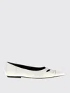Marc Jacobs White Pointed Toe Ballet Flats