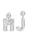Marc Jacobs Silver Mj Balloon Earrings In Silver
