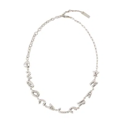 Marc Jacobs Balloon Necklace In Silver