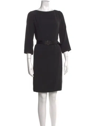 Pre-owned Marc Jacobs Bateau Neckline Knee-length Dress In Gray