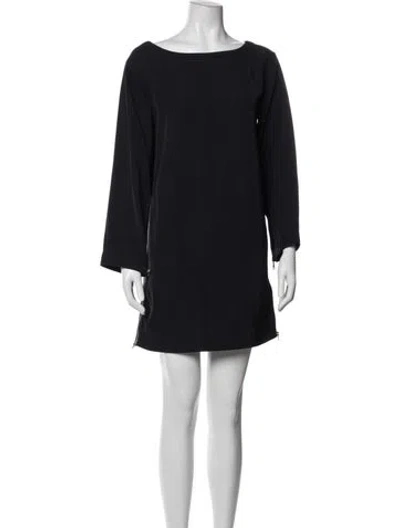Pre-owned Marc Jacobs Bateau Neckline Mini Dress In Blue