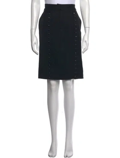Pre-owned Marc Jacobs Beaded Accents Knee-length Skirt In Black