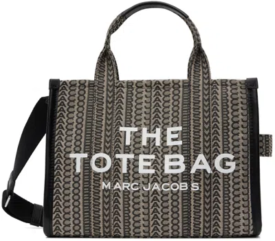 Marc Jacobs Beige & Black Small 'the Monogram Tote' Tote In 261 Beige Multi