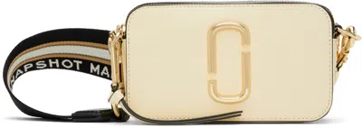 Marc Jacobs Beige & Black 'the Snapshot' Bag In Gold