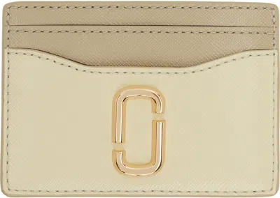 Marc Jacobs Beige & Off-white 'the Utility Snapshot Dtm' Card Holder In 241 Khaki Multi