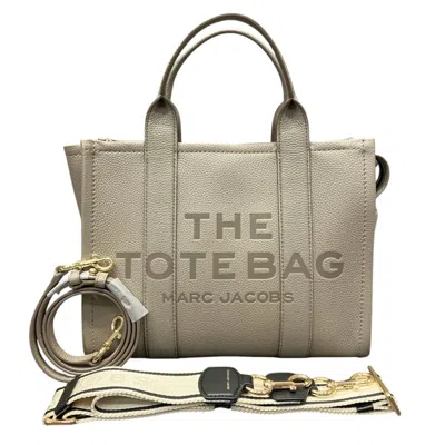 Pre-owned Marc Jacobs Beige Brown Leather Tote Bag () In Beige, Brown