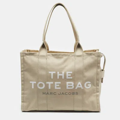 Pre-owned Marc Jacobs Beige Canvas Large The Tote Bag In Sand