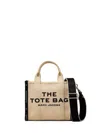 Marc Jacobs The Tote Bag In Canvas With Embroidered Logo In Brown