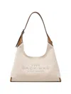 Marc Jacobs Beige Cotton Polyester Shoulder Bag In White