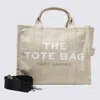 Marc Jacobs Beige Cotton The Medium Tote Bag