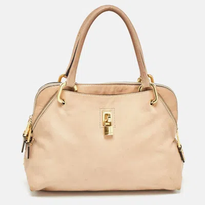 Pre-owned Marc Jacobs Beige Leather Paradise Rio Satchel