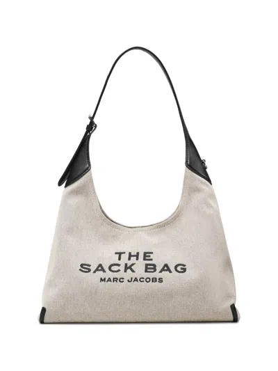 Marc Jacobs The Sack Canvas Shoulder Bag In White