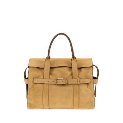 Marc Jacobs Beige Suede Large The Dakota Shopping Bag Sahara Borse A Mano In Brown