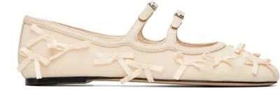 Marc Jacobs Pink Mesh Kiki Ballerinas In Neutral
