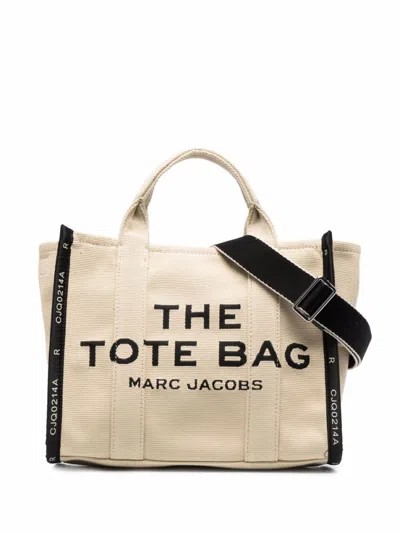 Marc Jacobs Beige The Jacquard Medium Tote Bag