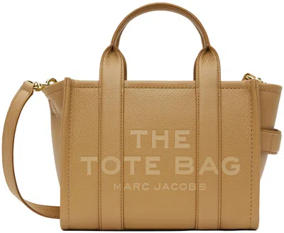 Marc Jacobs Beige 'the Leather Small' Tote In 230 Camel