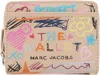 Marc Jacobs Scribble Leather Mini Compact-wallet In Multi