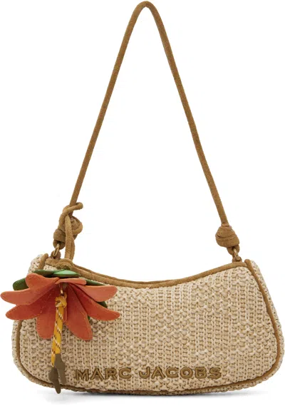 Marc Jacobs Beige 'the Summer Woven Charm' Shoulder Bag In Brown