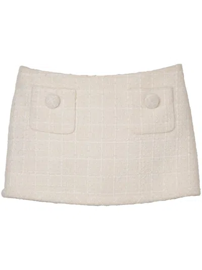 MARC JACOBS BEIGE TWEED MINI SKIRT