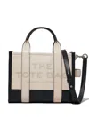 Marc Jacobs Beige/black The Colorblock Small Tote Bag In Beige