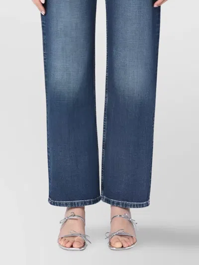 MARC JACOBS BELT LOOPS FADED EFFECT FIVE-POCKET STYLE TROUSERS