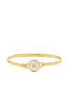 Marc Jacobs Round Face Bracelet Hinge Button In Gold