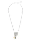 Marc Jacobs Chain-link Pendant Necklace In Metallic
