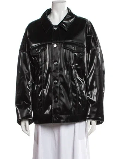 Pre-owned Marc Jacobs Biker Jacket In Black