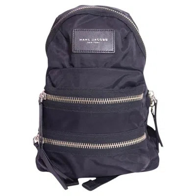 Pre-owned Marc Jacobs Biker Mini Nylon Backpack Black