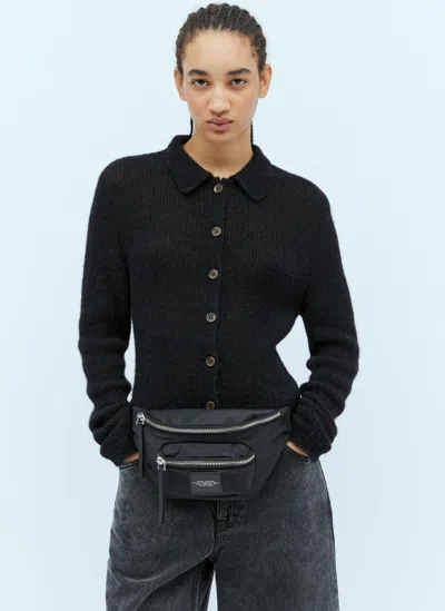 Marc Jacobs Biker Nylon Belt Bag In Black