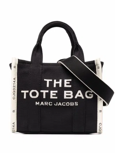 Marc Jacobs The Tote Bag Small Cotton Tote In Black