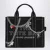 Marc Jacobs The Small Tote Bag Nera In Canvas With Designs In Black