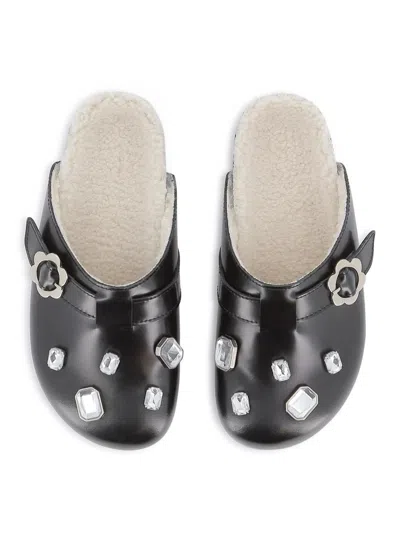 Marc Jacobs Kids Mini Slippers In Animal Print