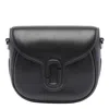 Marc Jacobs The Small J Marc Leather Saddle Bag In Black