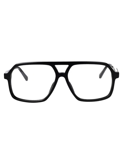 Marc Jacobs Black Acetate Glasses In Yellow