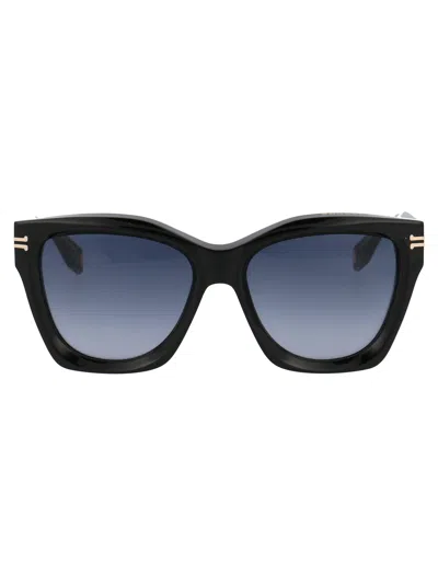 MARC JACOBS MARC JACOBS BLACK ACETATE SUNGLASSES
