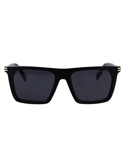MARC JACOBS MARC JACOBS BLACK ACETATE SUNGLASSES