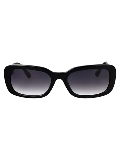 Marc Jacobs Black Acetate Sunglasses In Red