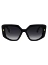 Marc Jacobs Black Acetate Sunglasses In Blue