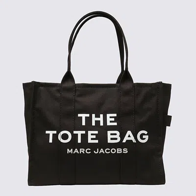 Marc Jacobs Black And White Canvas Tote Bag