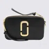 Marc Jacobs Black And White Leather The Snapshot Crossbody Bag In Black/multi