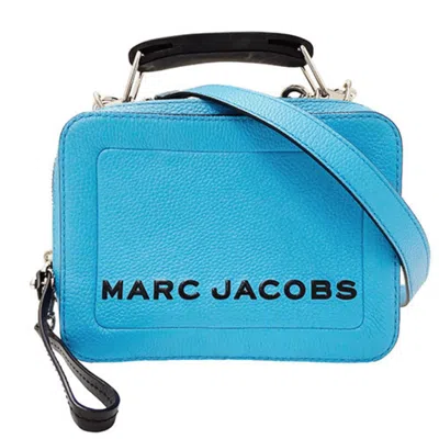 Pre-owned Marc Jacobs Black Blue Leather Handbag Shoulder Bag ()