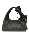 Marc Jacobs Black Bow Large Sack Bag In Black